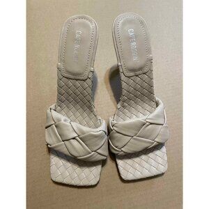Cape Robbin Braided Square Toe Heels - Like New
